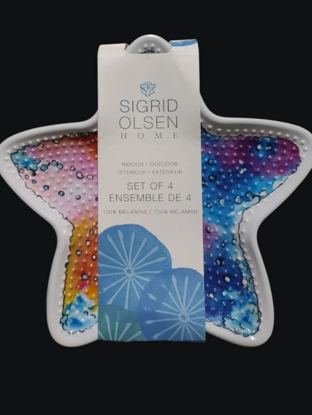 4pc Sigrid Olsen Starfish Melamine 6